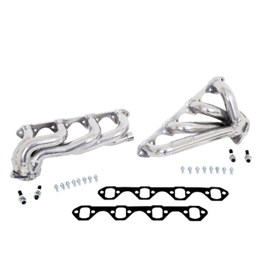 Fits 1987-1995 Ford F150 351W 1-5/8 Shorty Exhaust Headers-Silver-35110 - Car Part People