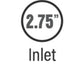 Tip 1-pk Turndown 2.50x13 2.75 35179 Magnaflow
