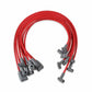 MSD 35599 - Spark Plug Wire Set ; Super Conductor 8.5mm Red for Chevy 262-400 SBC