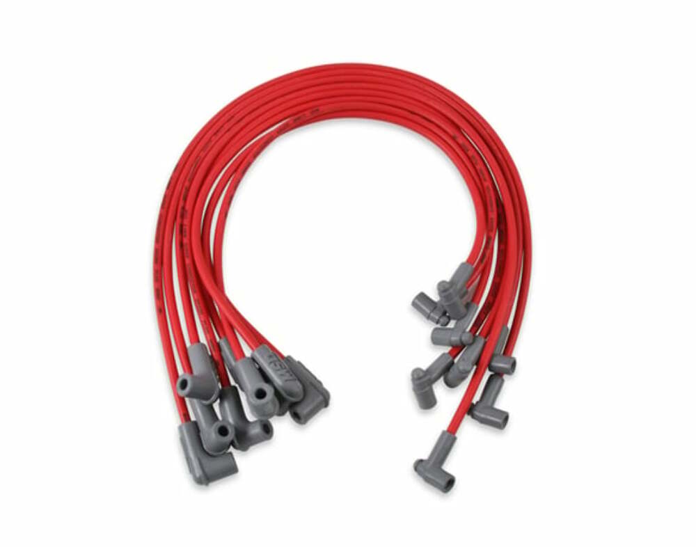 MSD 35599 - Spark Plug Wire Set ; Super Conductor 8.5mm Red for Chevy 262-400 SBC