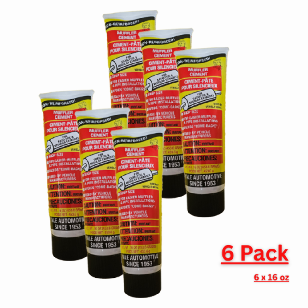Yale MC16 Muffler Cement 16oz pack of 6 Exhaust Patch & Sealant