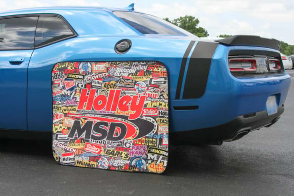 Sticker Bomb Tire Shade-44" x 35", suction cup mounting 36-446