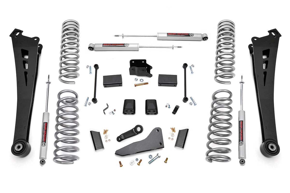 Fits Ram 2500 4WD (2014-2018) 5 Inch Lift Kit; Diesel; Dual Rate Coils; 36830