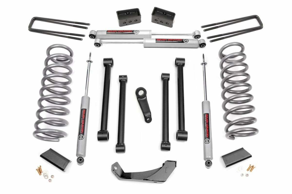 Fits Dodge 1500 4WD (2000-2001) 5 Inch Lift Kit; 372.2