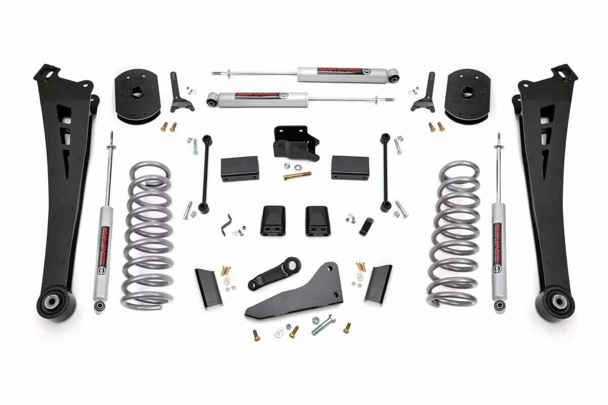 Fits Ram 2500 4WD (2014-2018) 5 Inch Lift Kit; Gas; 373.2
