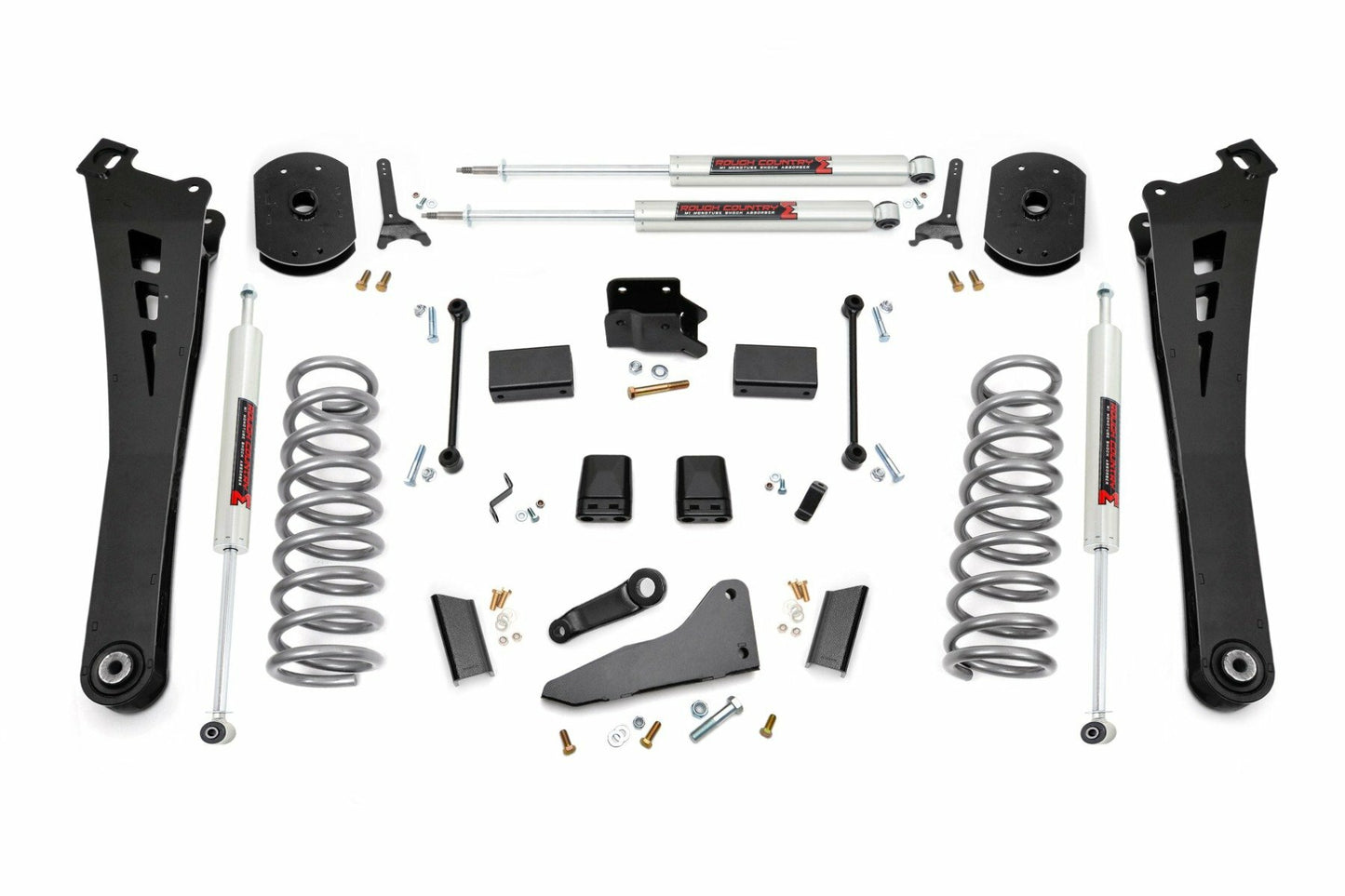 Fits Ram 2500 4WD (2014-2018) 5" Lift Kit; FR Gas Coil; Radius Arms; M1; 37340