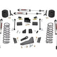 Fits Ram 2500 4WD (2014-2018) 5" Lift Kit; FR Gas Coil; Radius Arms; V2; 37370