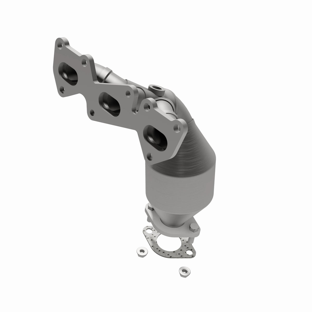 Catalytic Converter with Integrated Exhaust Manifold for HM Grade Federal / EPA Compliant Direct-Fit Manifold Catalytic