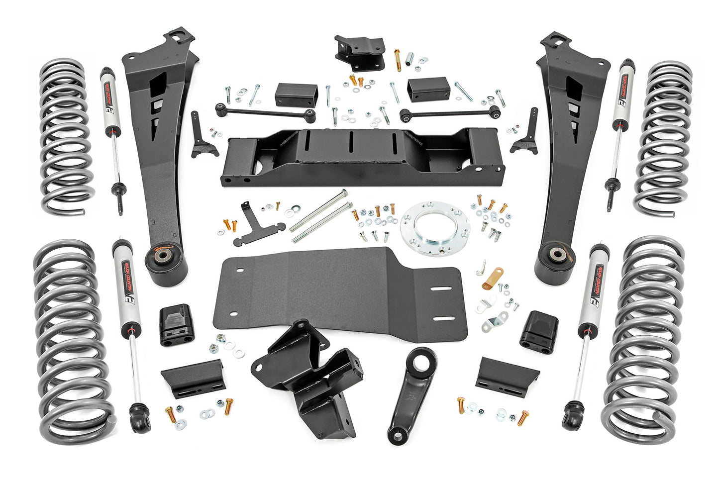 Fits Ram 2500 4WD (2019-2024) 5" Lift Kit; Dual Rate Coils; V2; Non-AISIN; 38370