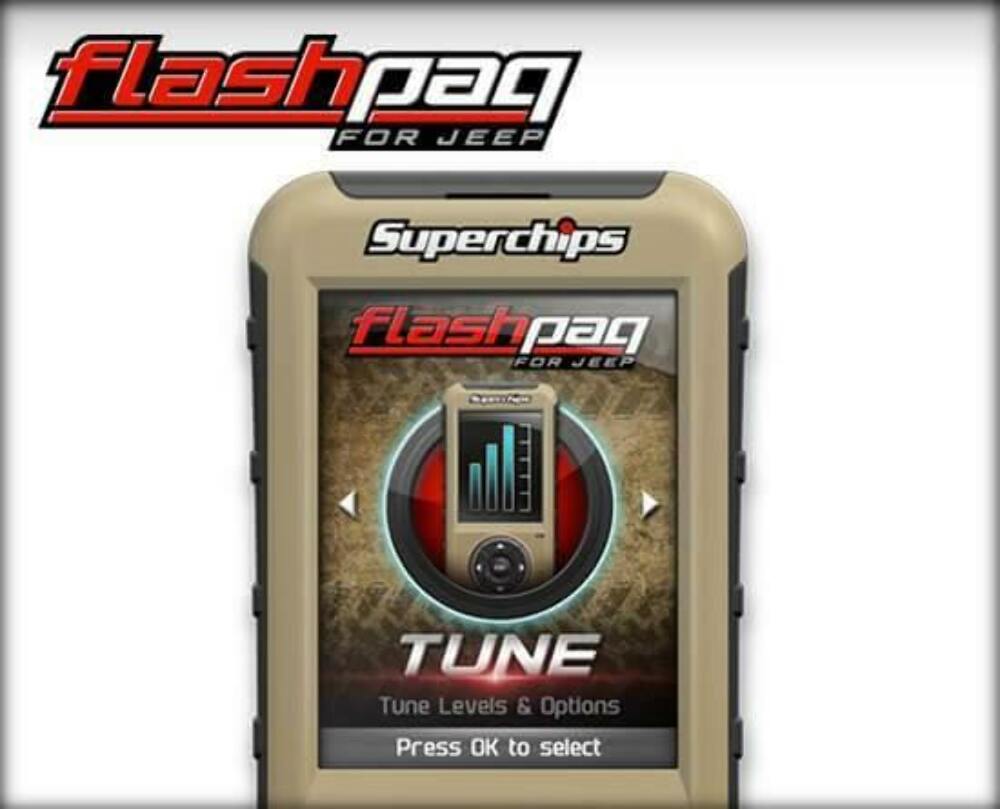 Superchips Flashpaq F5 3874 Performance Programmer For 1998-2014 Jeep Vehicles