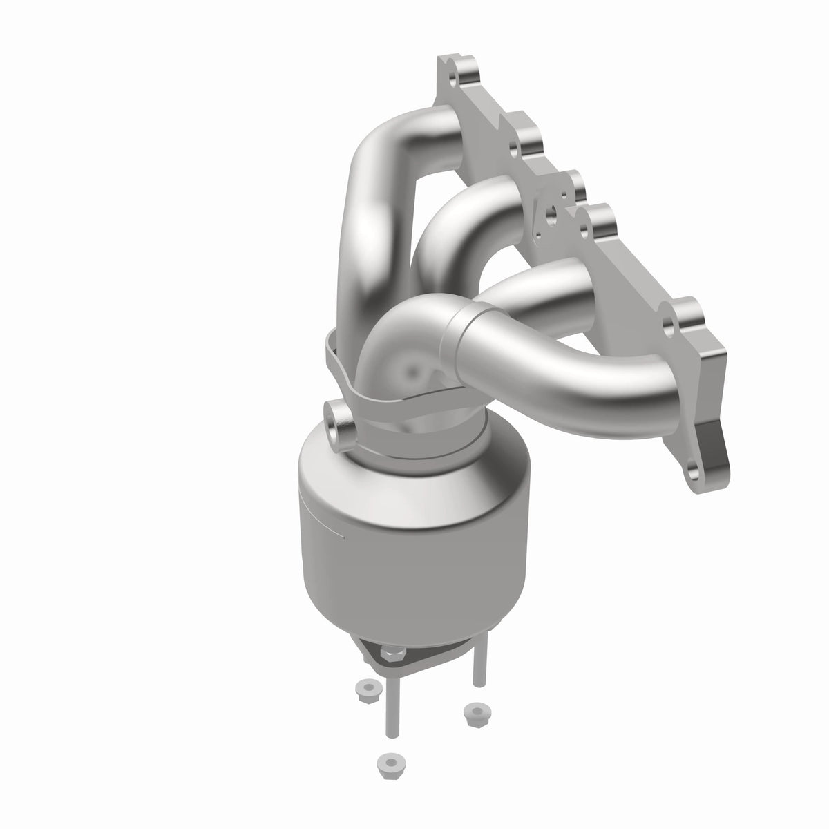 Catalytic Converter with Integrated Exhaust Manifold for HM Grade Federal / EPA Compliant Direct-Fit Manifold Catalytic