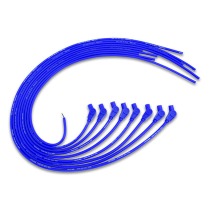 Spark Plug Wire Set Universal 8mm Silicone Spiro Pro 135? 350 ohm/ft Blue 73653