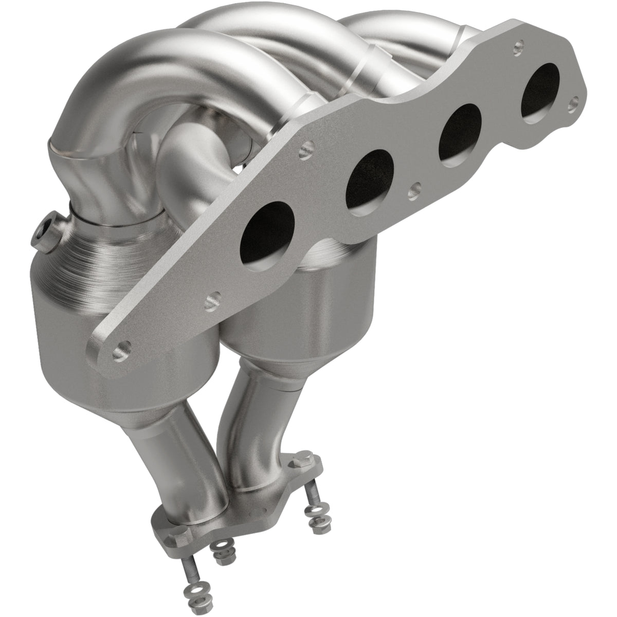 Catalytic Converter with Integrated Exhaust Manifold for HM Grade Federal / EPA Compliant Direct-Fit Manifold Catalytic