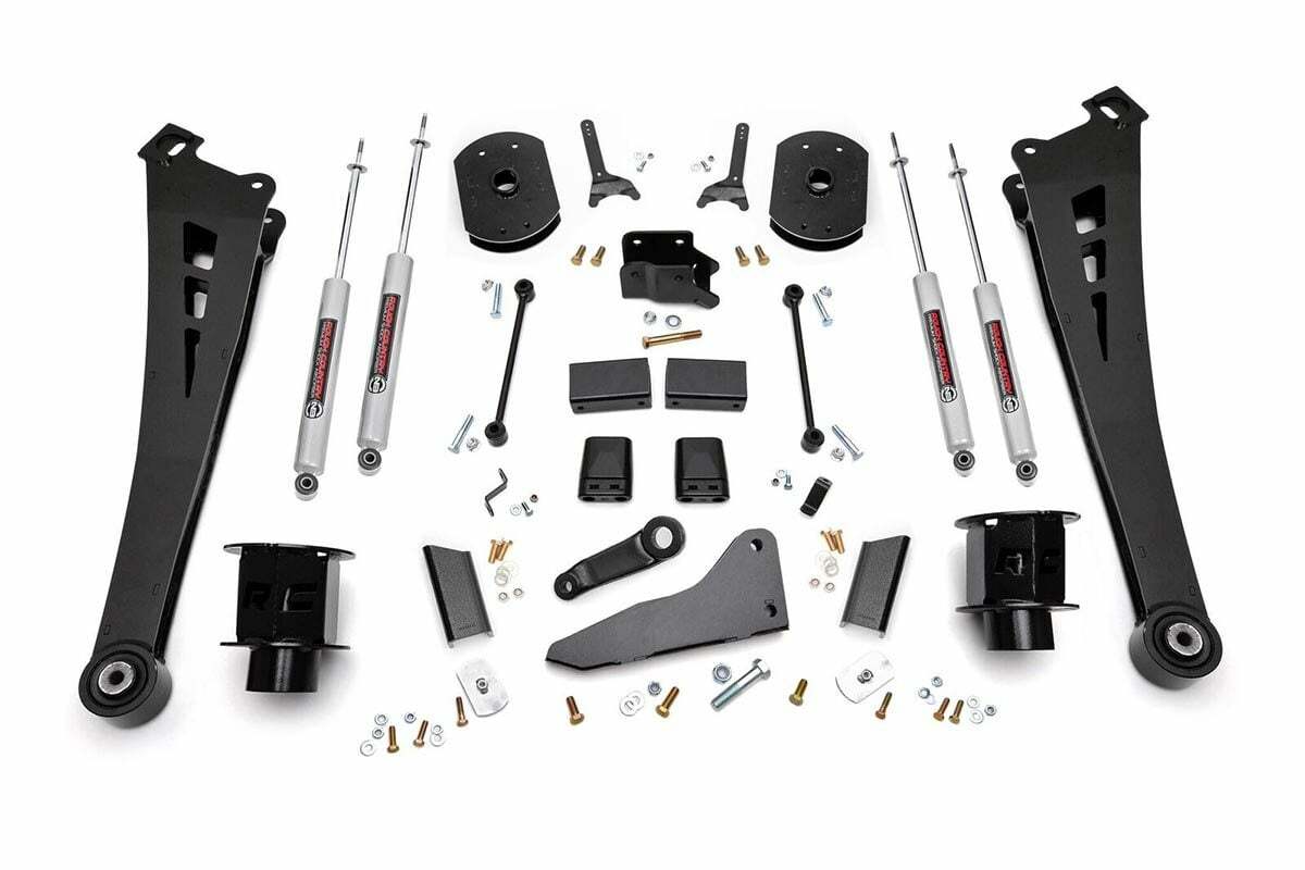 Fits Ram 2500 4WD (2014-2018) 5 Inch Lift Kit; RR Air Bags; 396.2