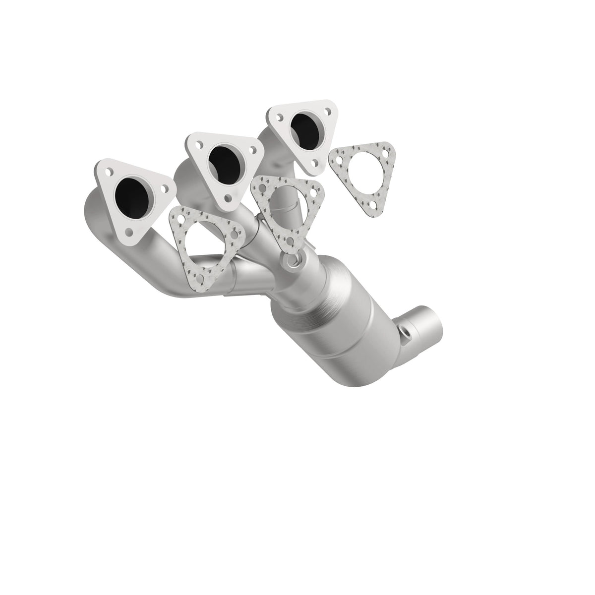 Catalytic Converter with Integrated Exhaust Manifold for HM Grade Federal / EPA Compliant Direct-Fit Manifold Catalytic