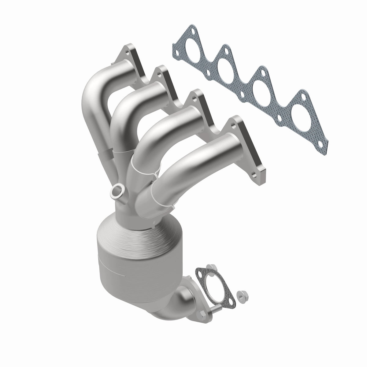 Catalytic Converter with Integrated Exhaust Manifold for HM Grade Federal / EPA Compliant Direct-Fit Manifold Catalytic