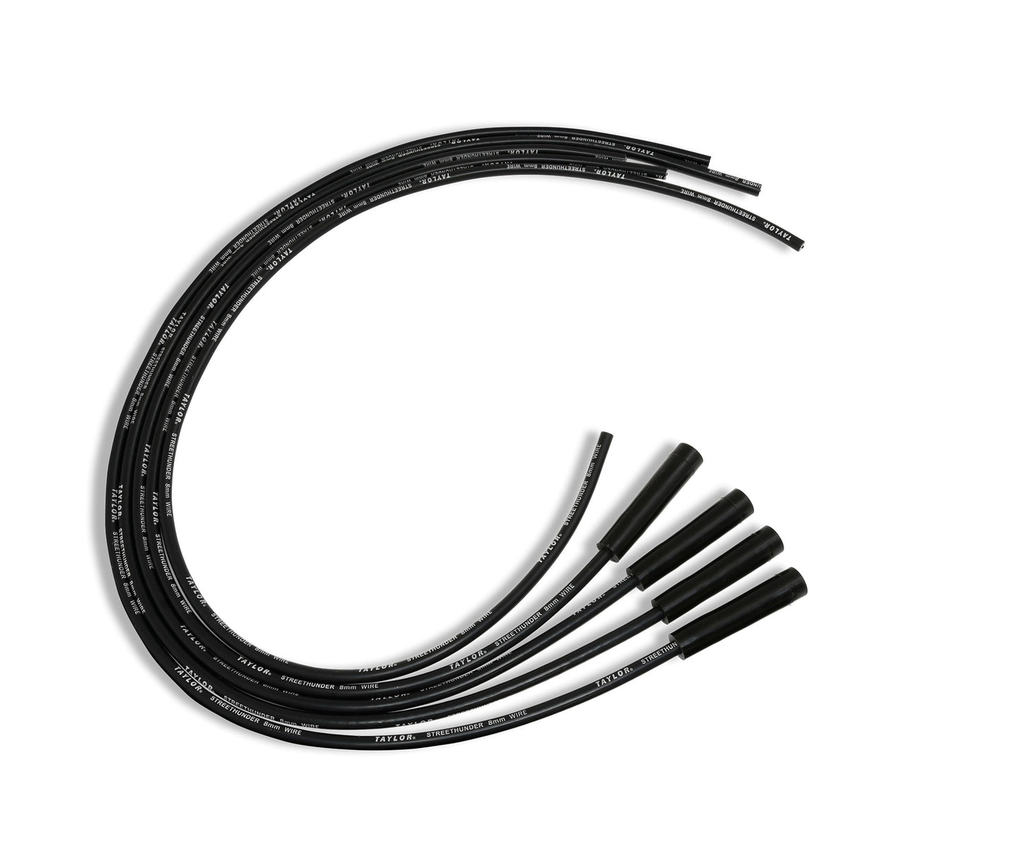 Spark Plug Wire Set Universal 8mm Silicone 180? 500 ohm/ft Street Thunder 50035