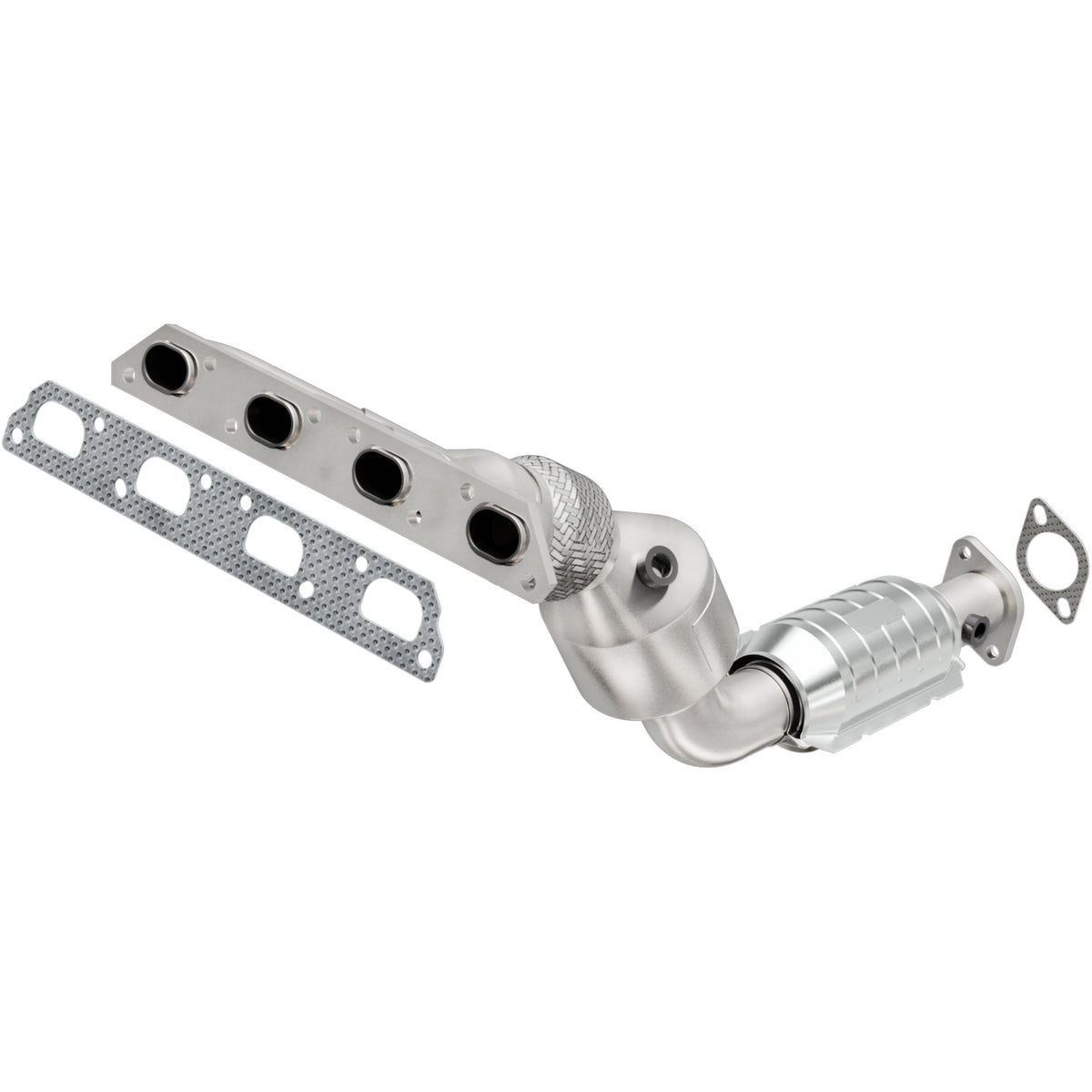 Catalytic Converter with Integrated Exhaust Manifold for HM Grade Federal / EPA Compliant Direct-Fit Manifold Catalytic