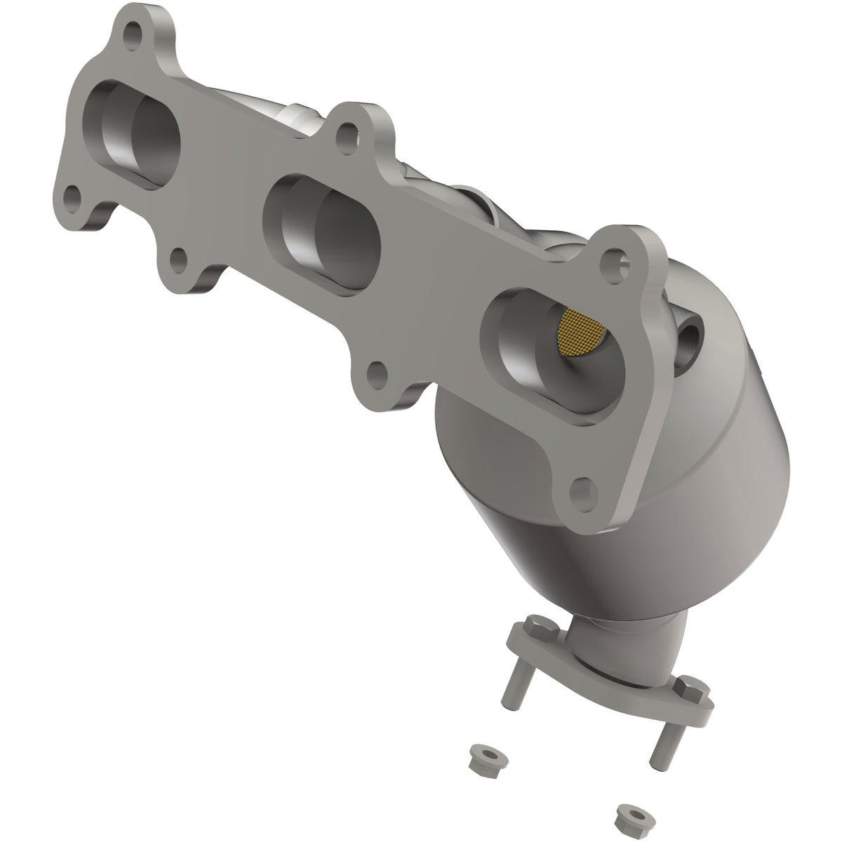 Catalytic Converter with Integrated Exhaust Manifold for HM Grade Federal / EPA Compliant Direct-Fit Manifold Catalytic