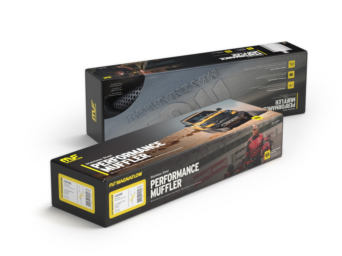 Exhaust Muffler for 3.5 X 7in. Oval Straight-Through Performance Exhaust Muffler MagnaFlow 11113