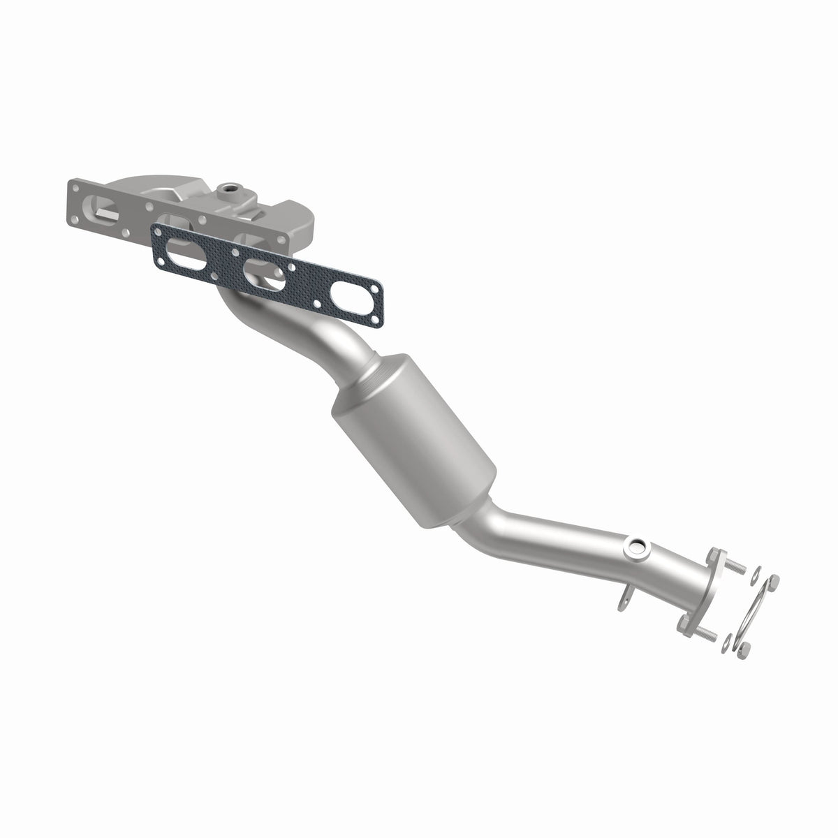 Catalytic Converter with Integrated Exhaust Manifold for HM Grade Federal / EPA Compliant Direct-Fit Manifold Catalytic