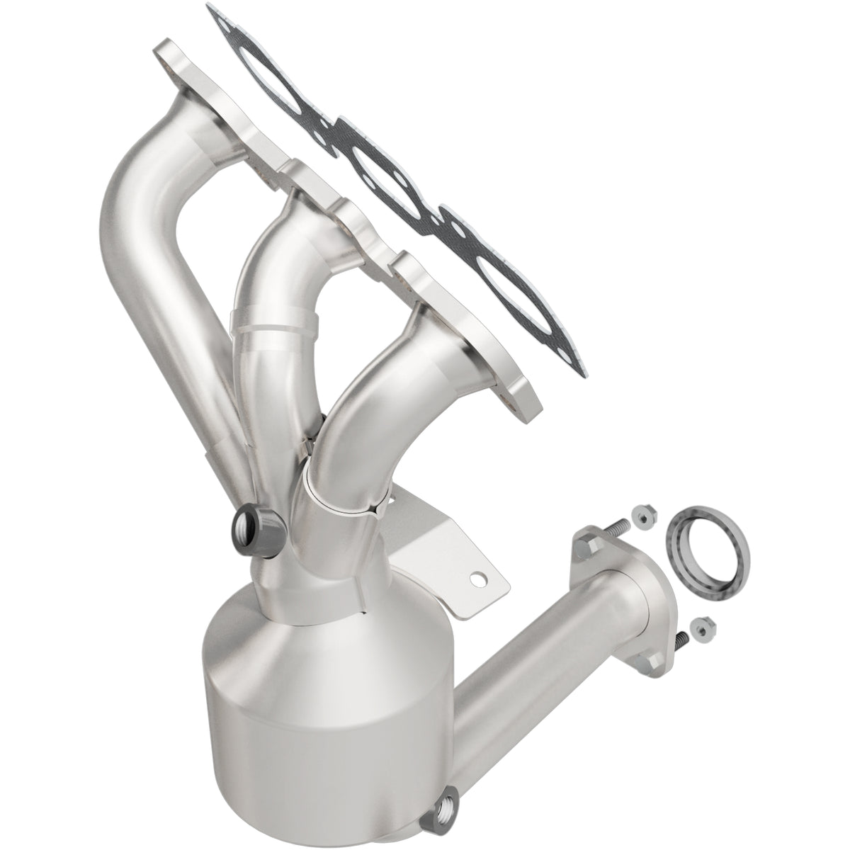 Catalytic Converter with Integrated Exhaust Manifold for HM Grade Federal / EPA Compliant Direct-Fit Manifold Catalytic