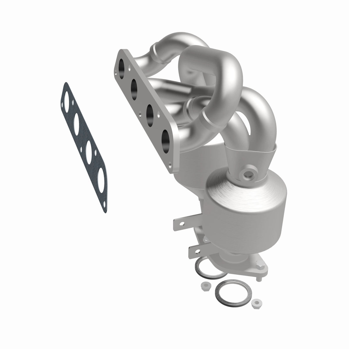 Catalytic Converter with Integrated Exhaust Manifold for HM Grade Federal / EPA Compliant Direct-Fit Manifold Catalytic