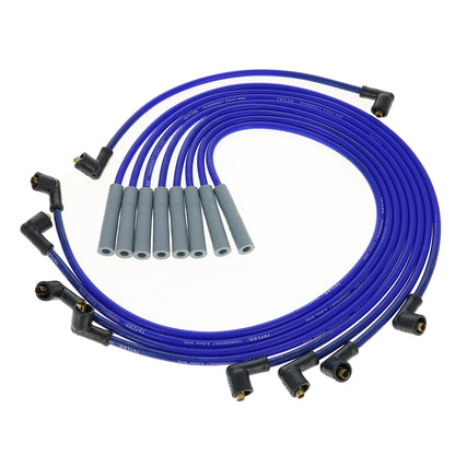 Spark Plug Wire Set Universal 8.2mm Silicone Thundervolt 40 ohm/ft Blue 84661