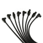 Spark Plug Wire Set Universal 8mm Silicone Spiro Pro 350 ohm/ft Black 74011