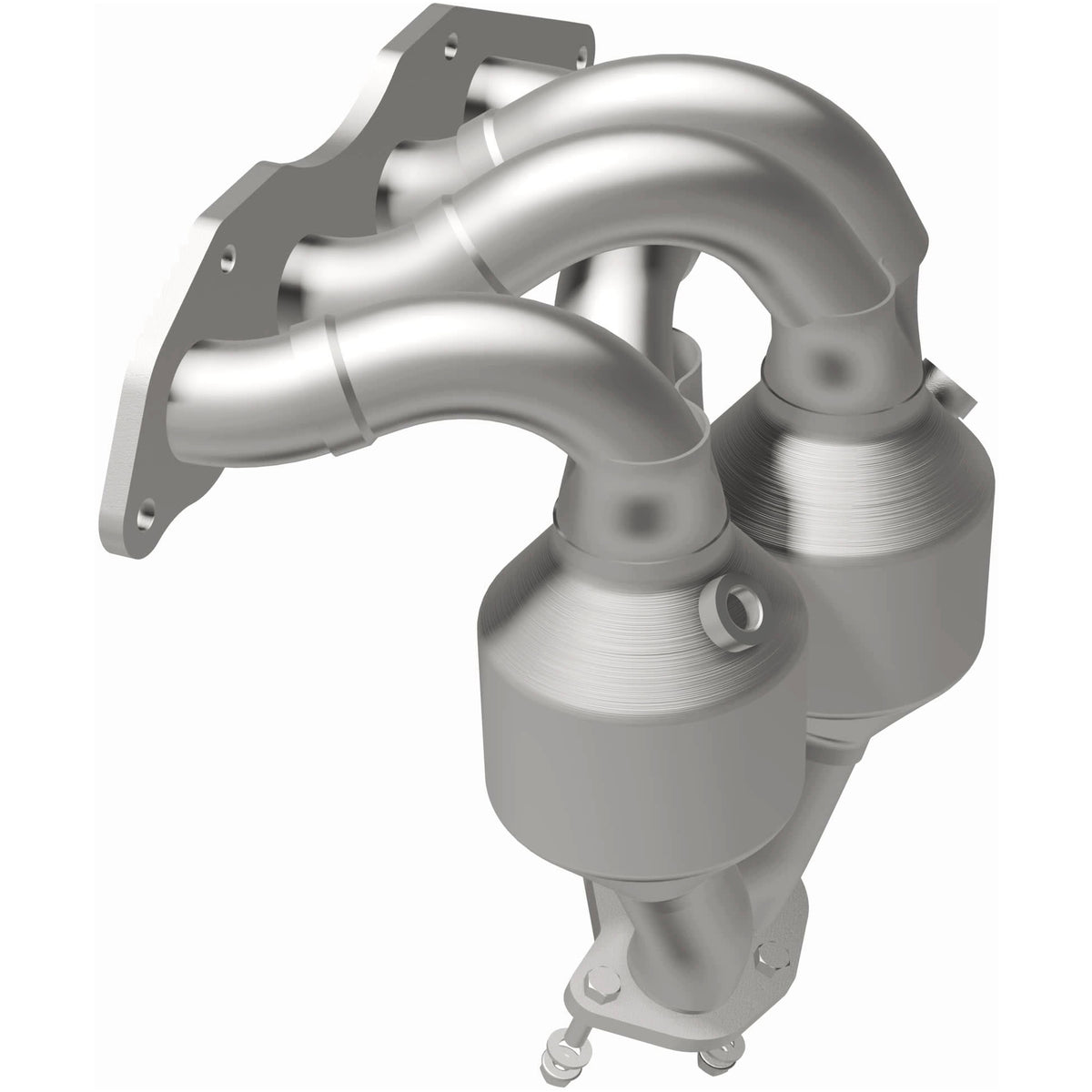 Catalytic Converter with Integrated Exhaust Manifold for HM Grade Federal / EPA Compliant Direct-Fit Manifold Catalytic