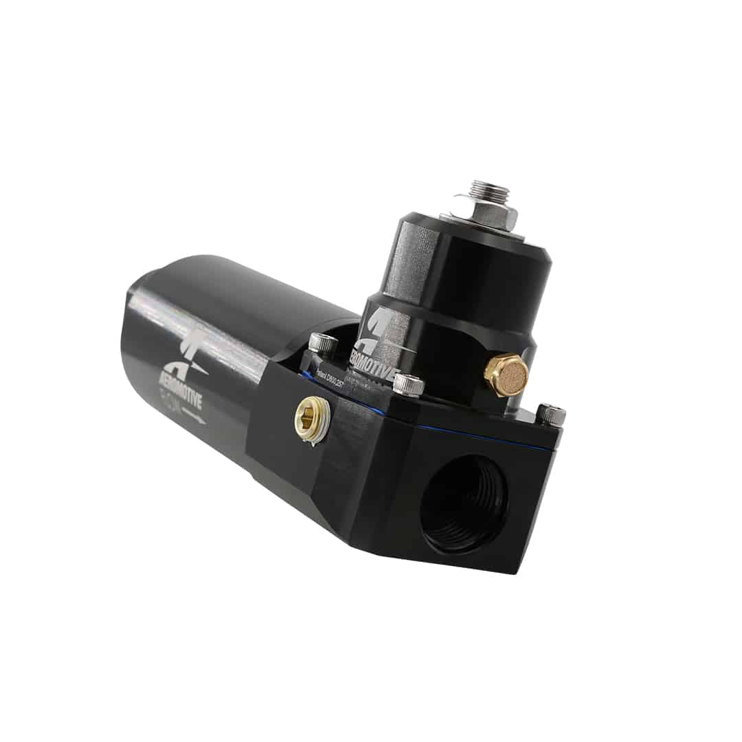 Fuel Pressure Regulator Adjustable Fuel Pressure Universal Fit Aeromotive 13226-BGPL