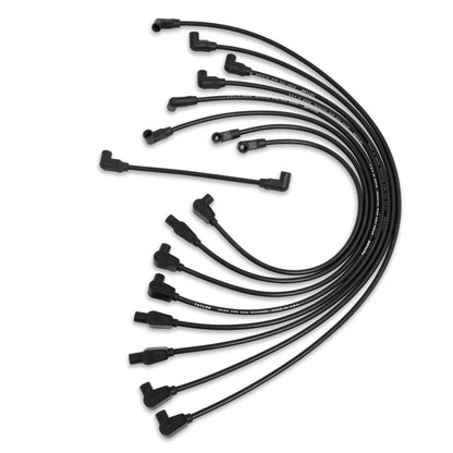 Spark Plug Wire Set Universal 8mm Silicone Spiro Pro 350 ohm/ft Black 74011