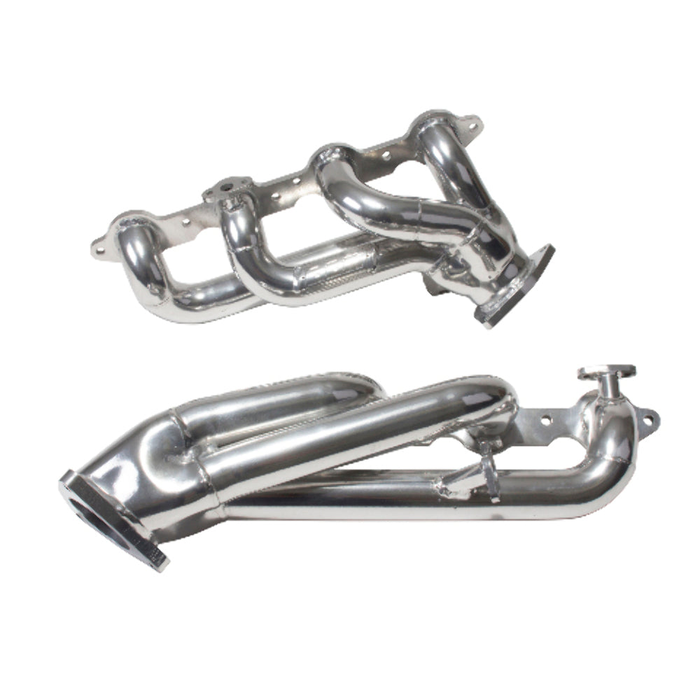 Fits 1999-2013 GM Truck/Suv 4.8L 5.3L 1-3/4 Shorty Headers-Silver-40050 - Headers Car Part People