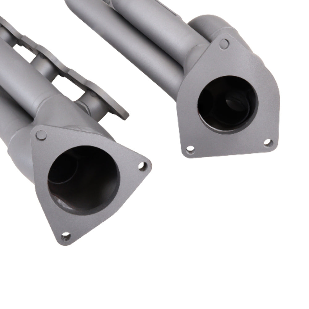 Fits 1999-2013 GM Truck/Suv 6.0L 1-3/4 Shorty Exhaust Headers-Titanium-4006 - Headers Car Part People