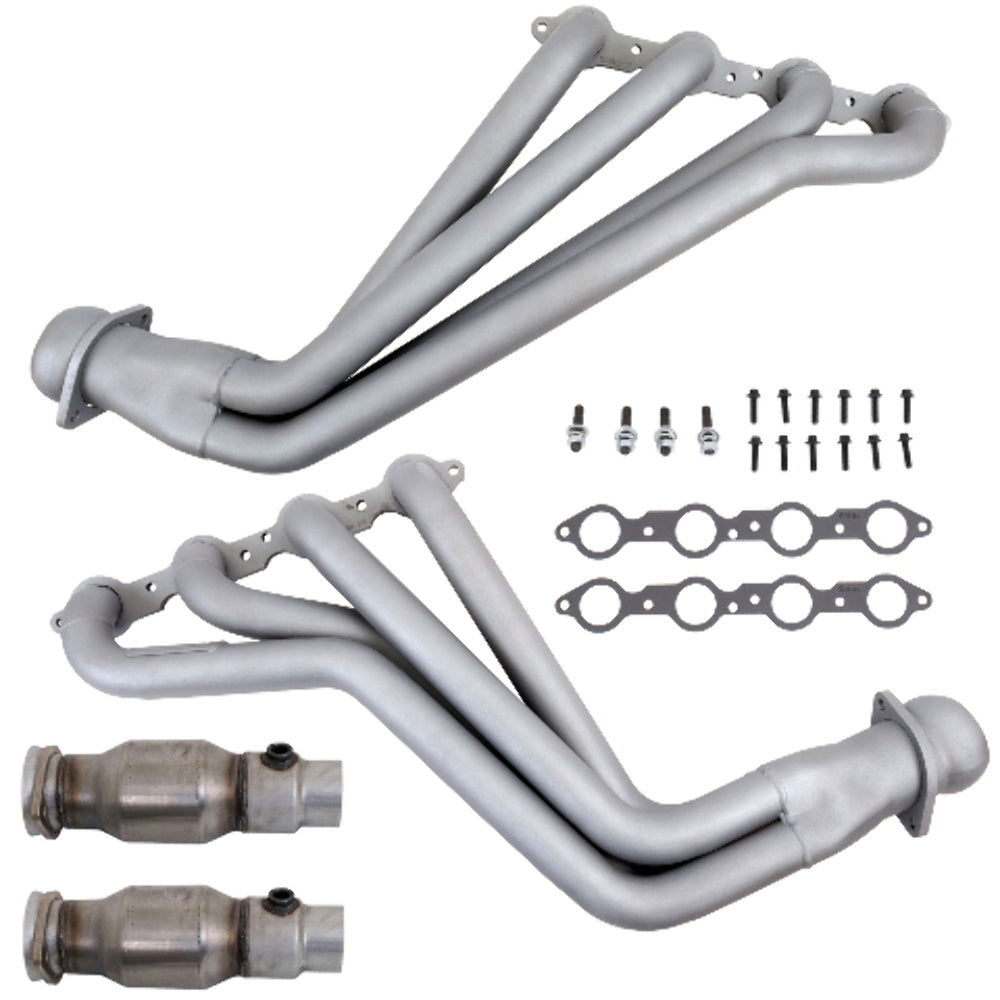 Fits 10-15 Camaro 6.2L 1-3/4 Long Tube Exhaust Header w/High Flow Catalytic-4021 - Car Part People
