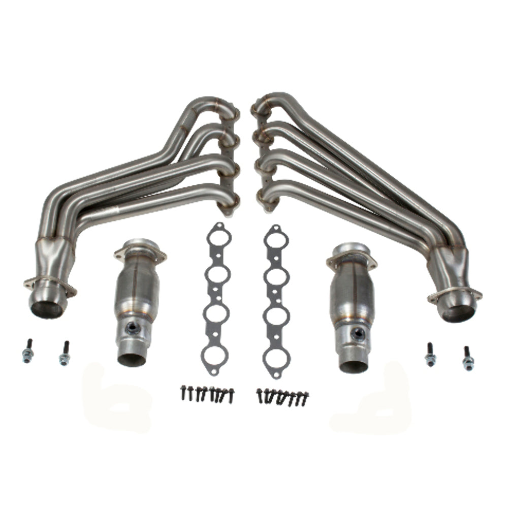 Fits 2010-15 Camaro 6.2L 1-3/4 Tube Exhaust Headers w/High Flow Converter-40215 - Car Part People