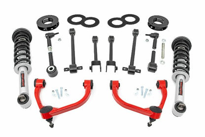 Fits Ford Expedition 4WD (2018-2024) 3 Inch Lift Kit; UCA; 40231RED