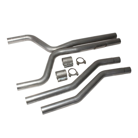 Fits 2010-2011 Camaro V6 2-1/2 Mid X Pipe (Aluminized)-4024 - Car Part People