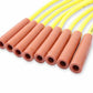 Spark Plug Wire Set - 8mm - Yellow with Orange Straight Boots - 4038