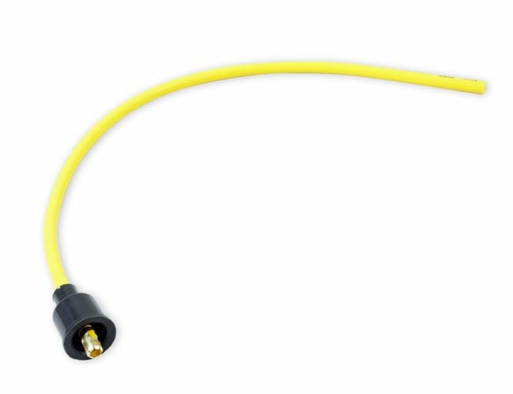 Spark Plug Wire Set - 8mm - Yellow with Orange Straight Boots - 4038
