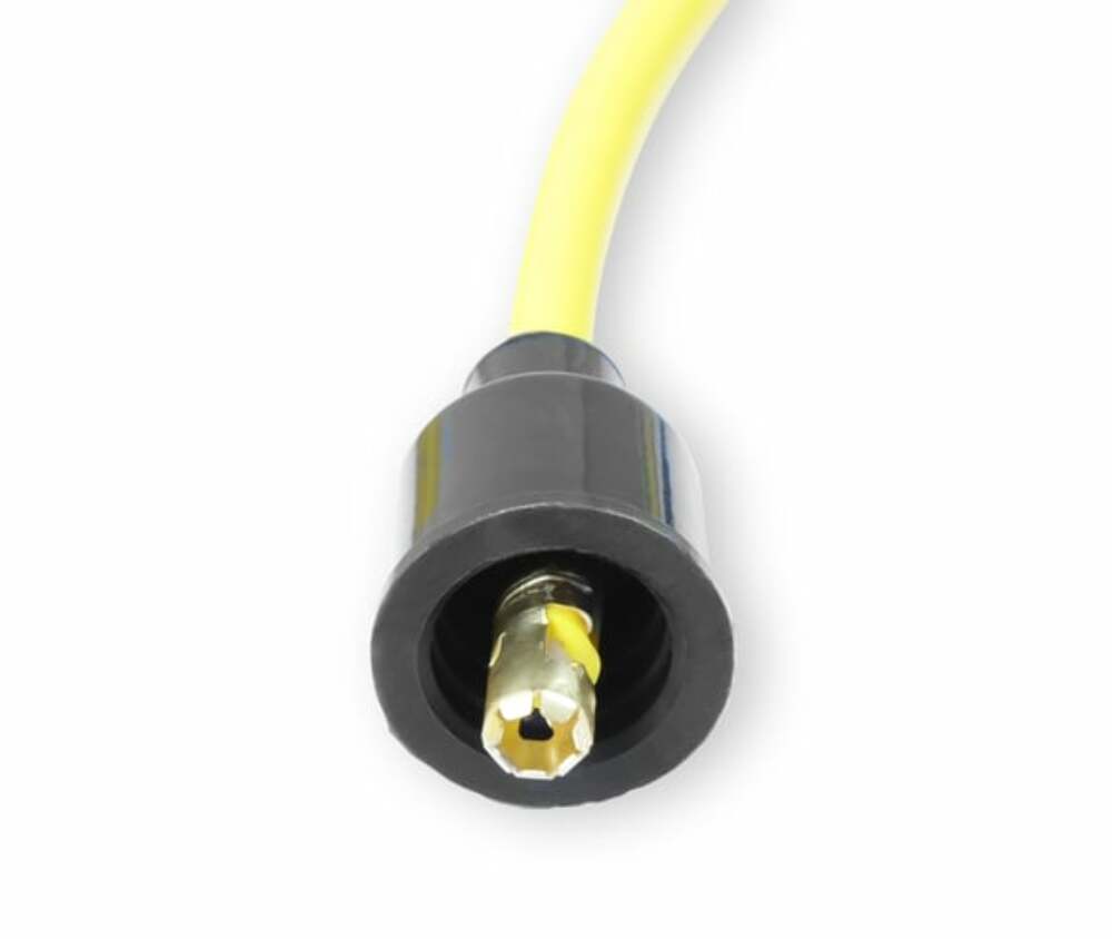 Spark Plug Wire Set - 8mm - Yellow with Orange Straight Boots - 4038