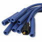Spark Plug Wire Set- 8mm - Blue Wire with Blue Straight Boots - 4040B