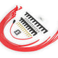 Spark Plug Wire-8mm-Super Stock Graphite Core-RedWire w/ Red 90DegBoots-4041R