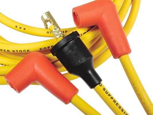 Spark Plug Wire Set-Super Stock Graphite Core8mm-Chevy/GMC V8 1955-74Yellow-4042