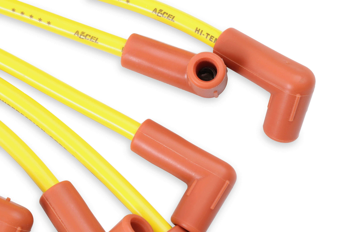 Spark Plug Wire Set - 8mm - Yellow with HEI Stock Style Boots - 4048