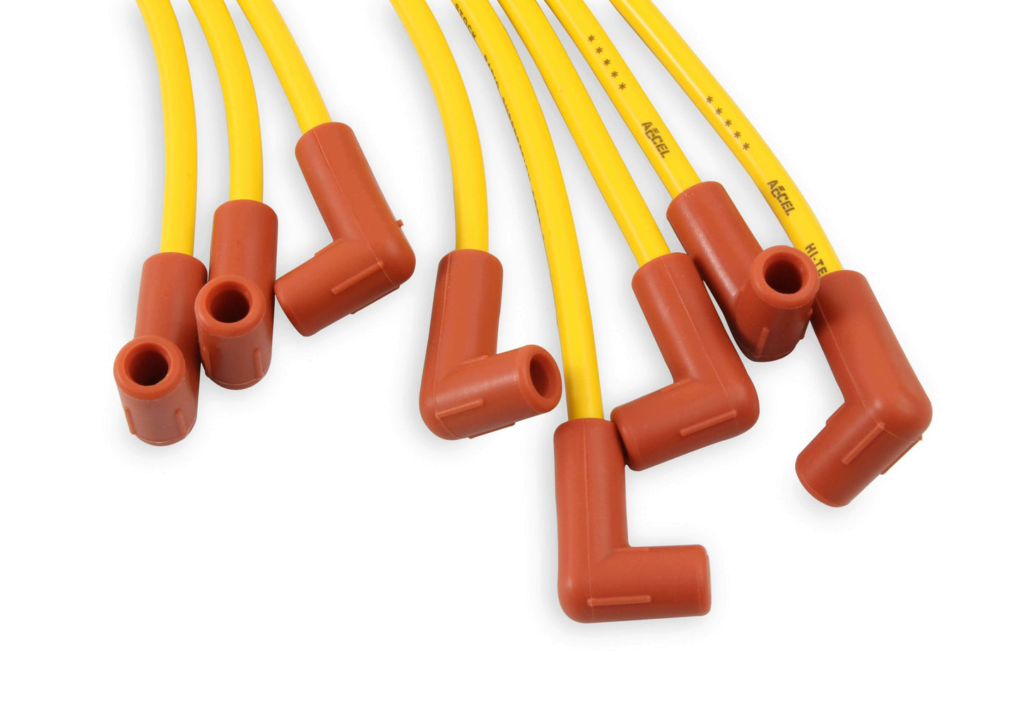 Spark Plug Wire Set - 8mm - Yellow with HEI Stock Style Boots - 4048