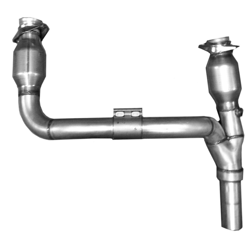 Fits 07-11 Wrangler 3.8L 1-5/8 Long Tube Exhaust Headers Y Pipe w/Catalytic-4050 - Car Part People
