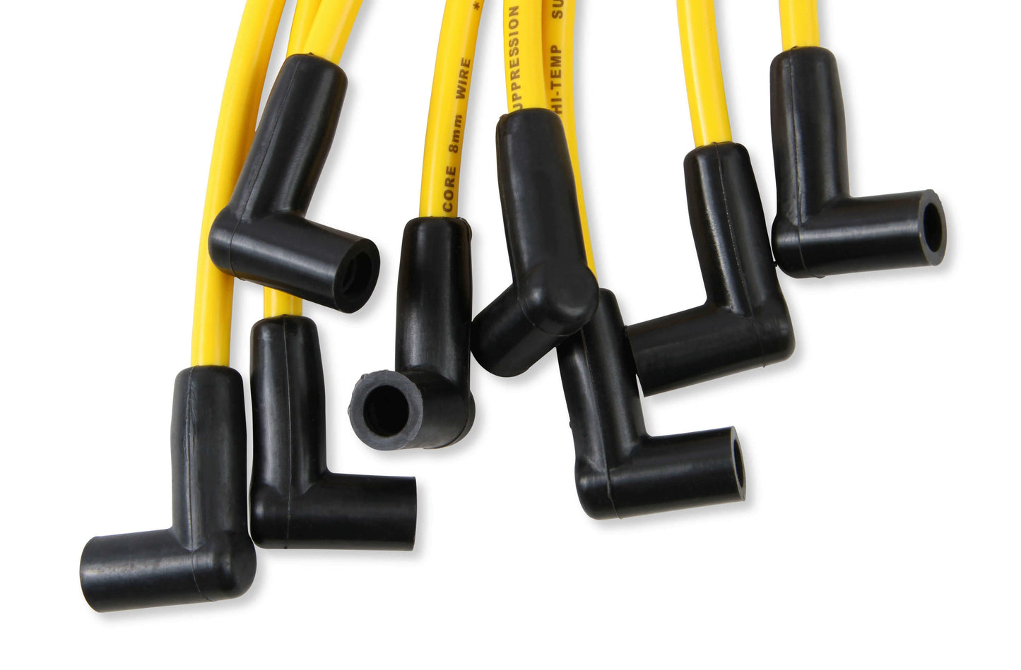 Spark Plug Wire Set - Super Stock Graphite Core 8mm - GM V8 1975-90 -Yellow-4053