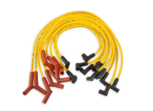 Spark Plug Wire-8mm-Custom w/ Graphite Core-Yellow w/ HEI Stock Style Boots-4056