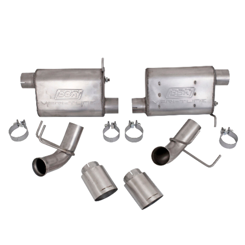 Fits 2011-2014 Mustang GT 5.0 Varitune Axle Back Exhaust Kit (Stainless)-41015 - Car Part People